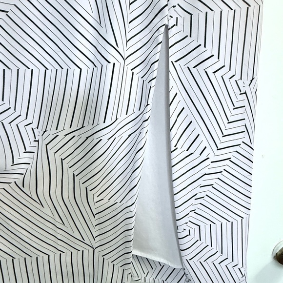 Worthington Black White Geo Maxi Skirt L | Office to Weekend - Picture 8 of 8